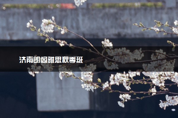 济南朗阁雅思秋季班