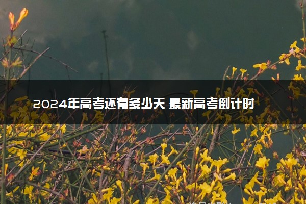 2024年高考还有多少天 最新高考倒计时日历