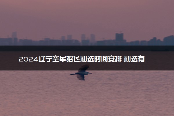 2024辽宁空军招飞初选时间安排 初选有哪些项目