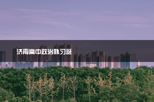 济南高中政治补习班