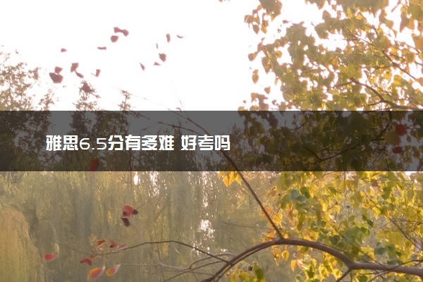 雅思6.5分有多难 好考吗
