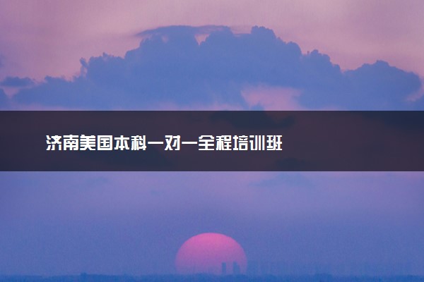 济南美国本科一对一全程培训班