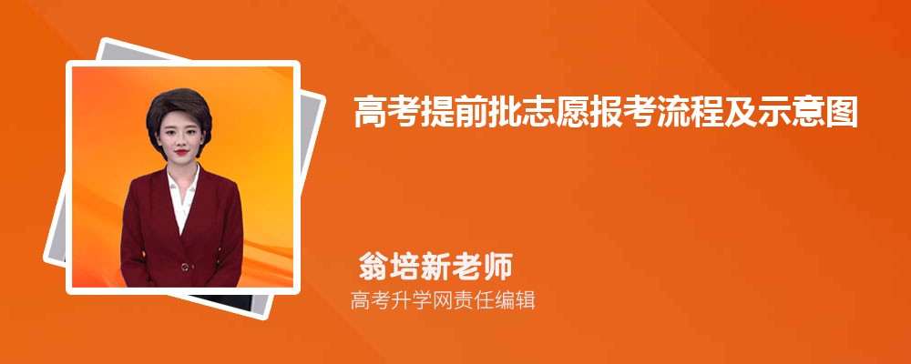 高考提前批志愿报考流程及示意图