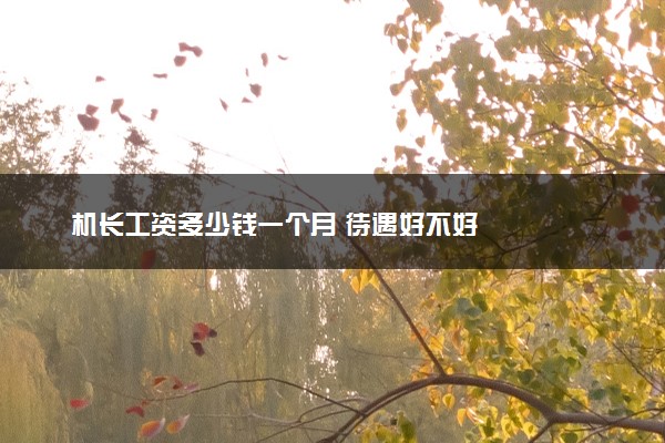 机长工资多少钱一个月 待遇好不好