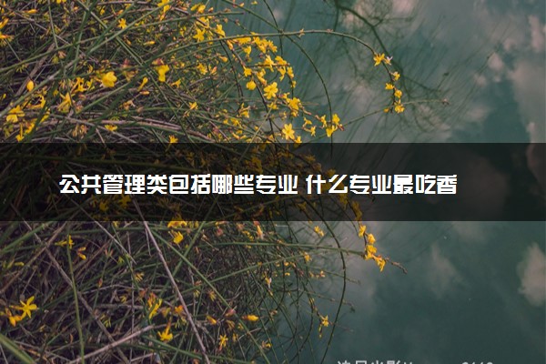 公共管理类包括哪些专业 什么专业最吃香