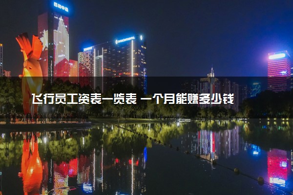 飞行员工资表一览表 一个月能赚多少钱