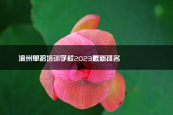 滨州单招培训学校2023最新排名