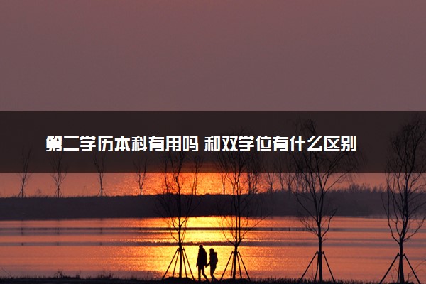 第二学历本科有用吗 和双学位有什么区别