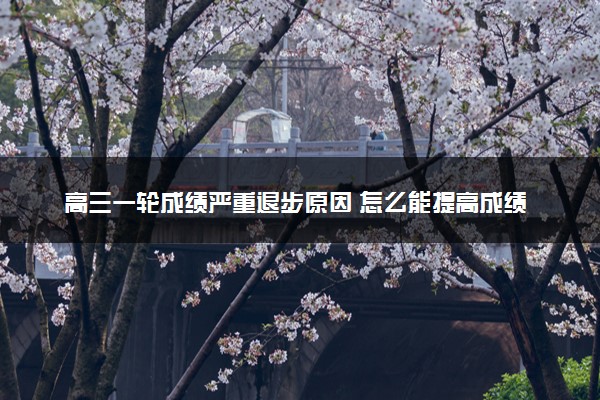 高三一轮成绩严重退步原因 怎么能提高成绩