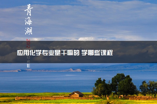 应用化学专业是干嘛的 学哪些课程