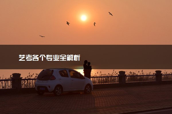 艺考各个专业全解析