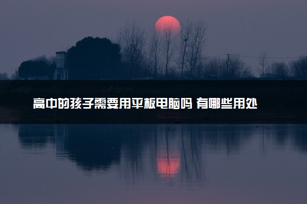 高中的孩子需要用平板电脑吗 有哪些用处