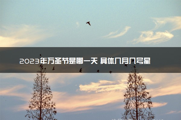 2023年万圣节是哪一天 具体几月几号星期几