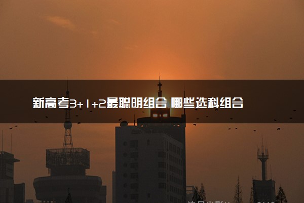 新高考3+1+2最聪明组合 哪些选科组合比较好