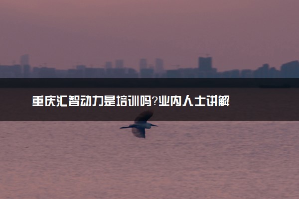 重庆汇智动力是培训吗？业内人士讲解
