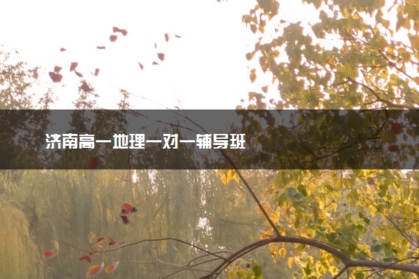 济南高一地理一对一辅导班