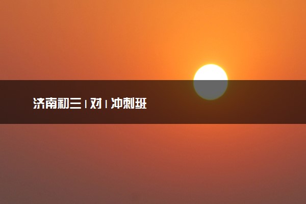 济南初三1对1冲刺班