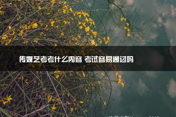 传媒艺考考什么内容 考试容易通过吗