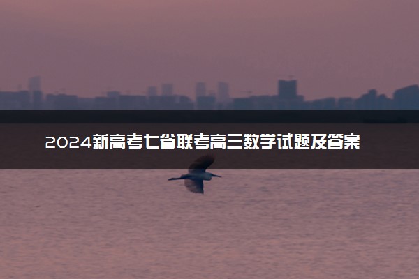 2024新高考七省联考高三数学试题及答案解析