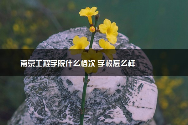 南京工程学院什么档次 学校怎么样