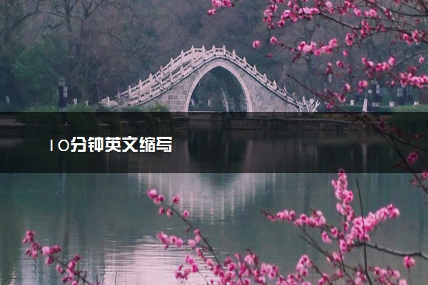 10分钟英文缩写