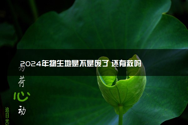 2024年物生地是不是废了 还有救吗
