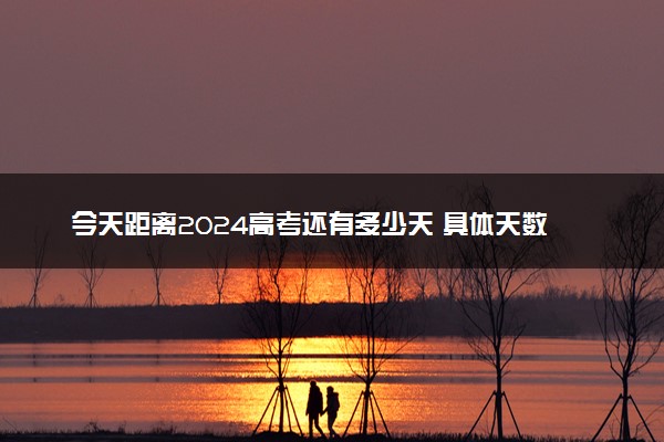 今天距离2024高考还有多少天 具体天数