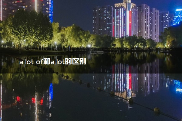 a lot of和a lot的区别
