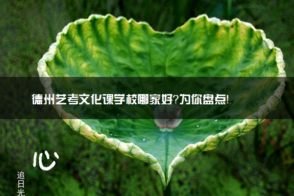 德州艺考文化课学校哪家好？为你盘点！