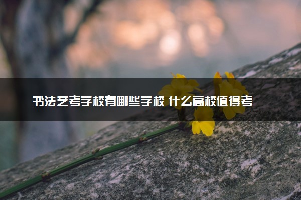 书法艺考学校有哪些学校 什么高校值得考