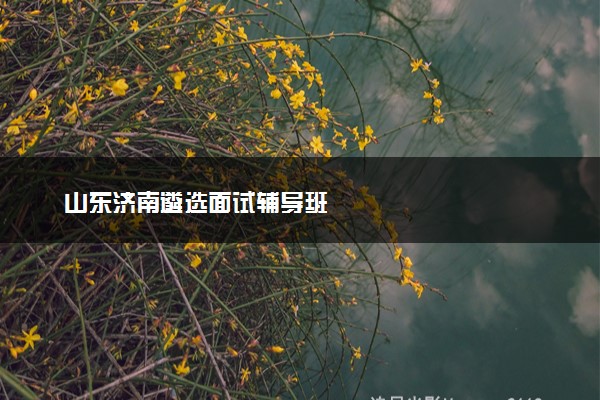 山东济南遴选面试辅导班