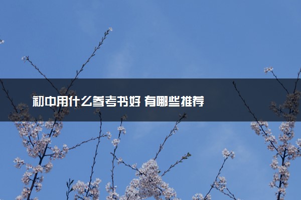 初中用什么参考书好 有哪些推荐