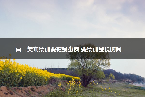 高二美术集训要花多少钱 要集训多长时间
