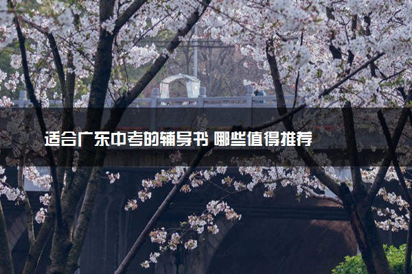 适合广东中考的辅导书 哪些值得推荐