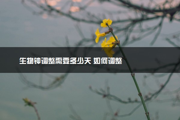 生物钟调整需要多少天 如何调整