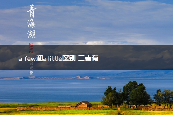 a few和a little区别 二者有哪些区别