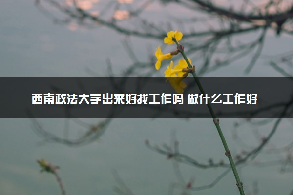 西南政法大学出来好找工作吗 做什么工作好