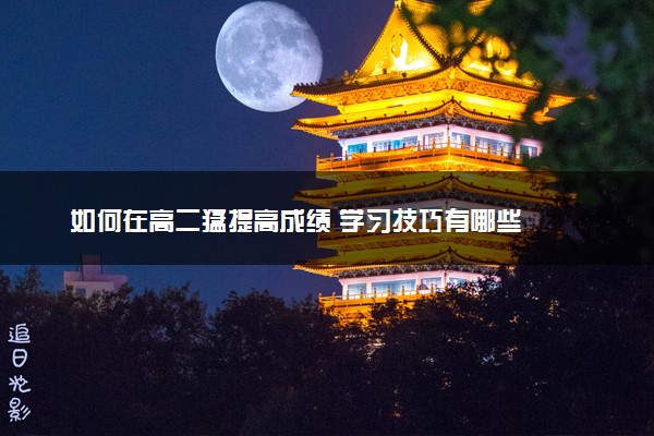 如何在高二猛提高成绩 学习技巧有哪些