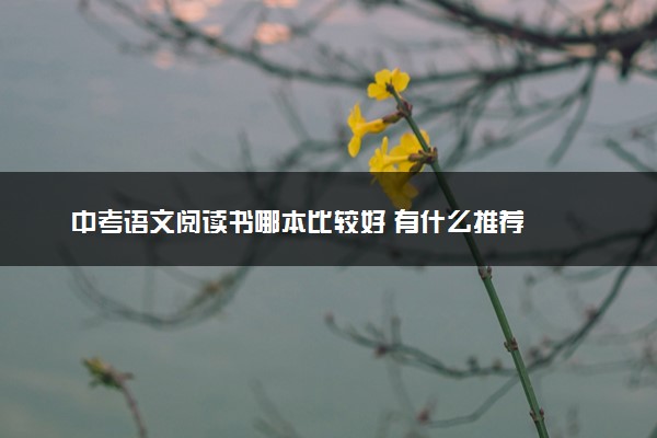 中考语文阅读书哪本比较好 有什么推荐