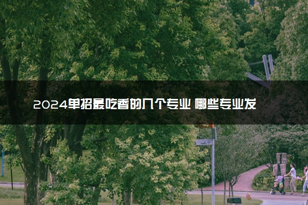 2024单招最吃香的几个专业 哪些专业发展前景好
