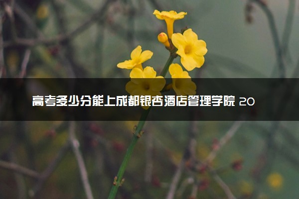 高考多少分能上成都银杏酒店管理学院 2023录取分数线是多少