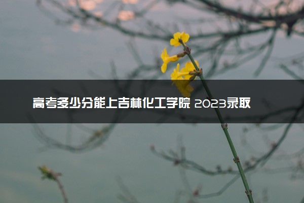 高考多少分能上吉林化工学院 2023录取分数线是多少