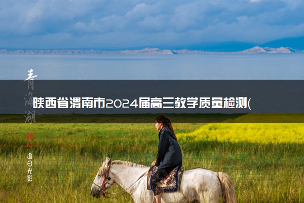 陕西省渭南市2024届高三教学质量检测（一）（渭南一模）理科数学
