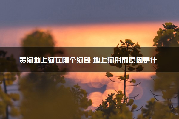 黄河地上河在哪个河段 地上河形成原因是什么