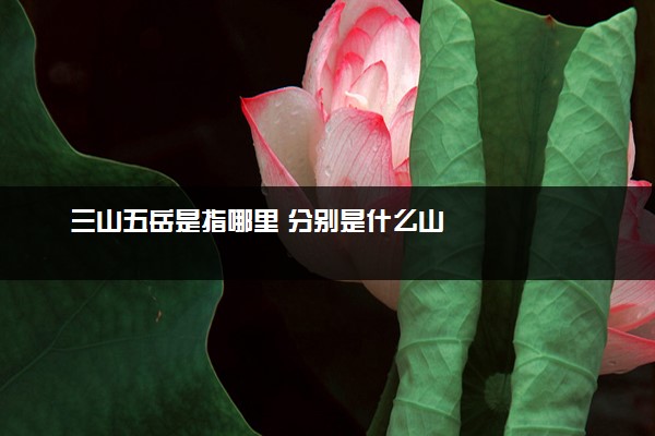 三山五岳是指哪里 分别是什么山