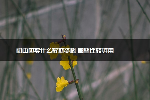 初中应买什么教材资料 哪些比较好用