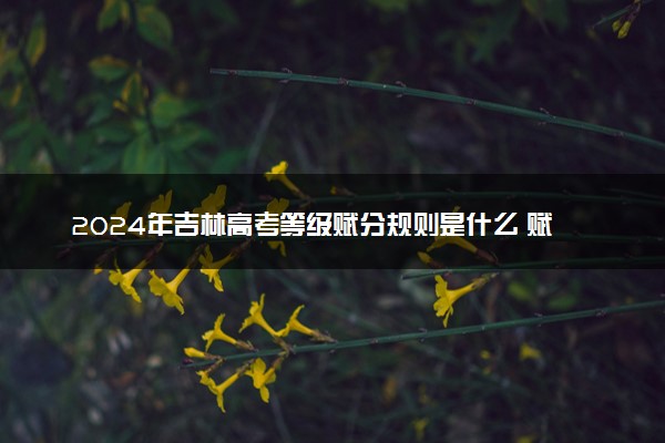 2024年吉林高考等级赋分规则是什么 赋分计算方法
