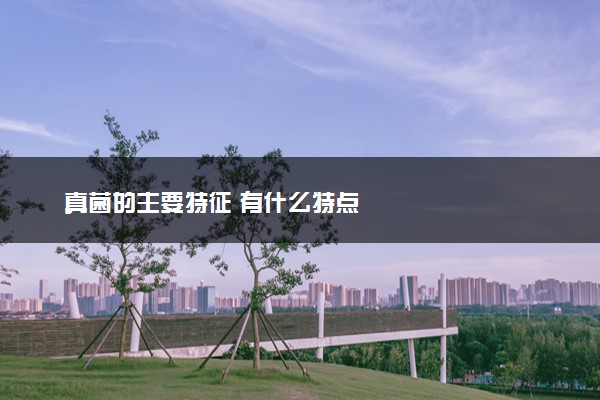 真菌的主要特征 有什么特点