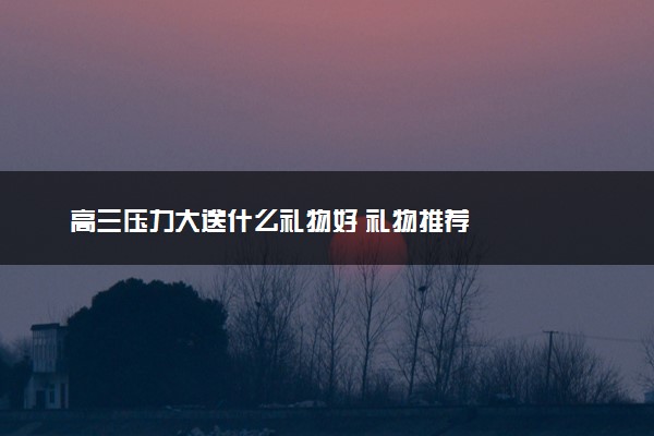 高三压力大送什么礼物好 礼物推荐