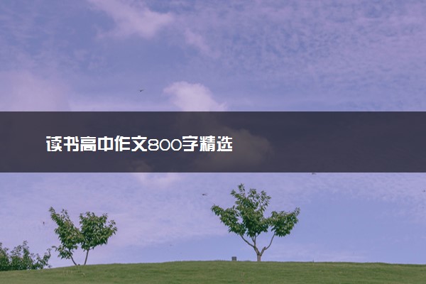 读书高中作文800字精选